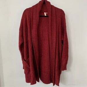 Pilcro Burgundy Cardigan Sweater Size M‎